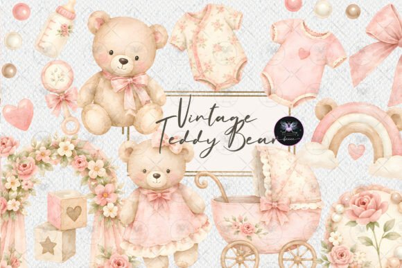 Download Vintage Teddy Bear Clipart - Premium Resources